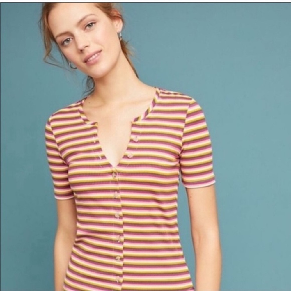 •Anthropologie• Maeve Striped Top